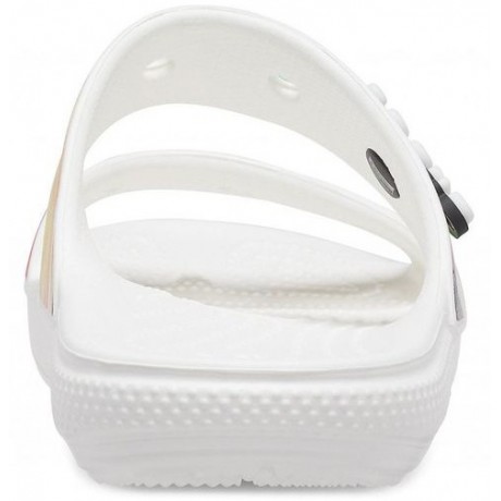 Crocs Classic Tie-Dye Graphic Sandal Белые