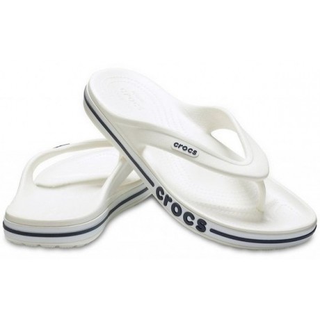 Crocs Bayaband Flip Белые с черным