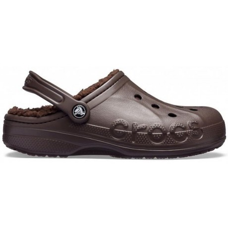 Crocs Baya Lined Clog Утепленные Темно-коричневые