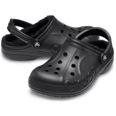 Crocs Baya Lined Clog Утепленные Черные