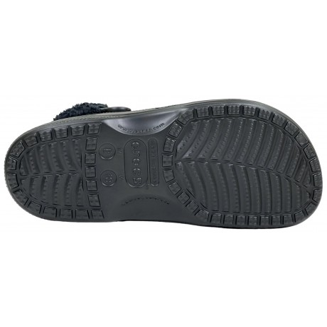 Crocs Baya Lined Fuzz Clog Утепленные Черные