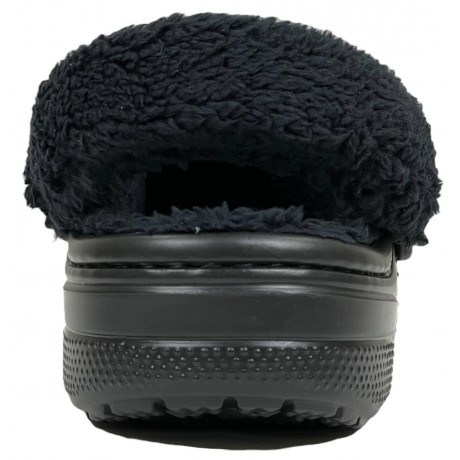 Crocs Baya Lined Fuzz Clog Утепленные Черные