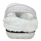 Crocs Bayaband Clog Утепленные Белые (мех снимается)
