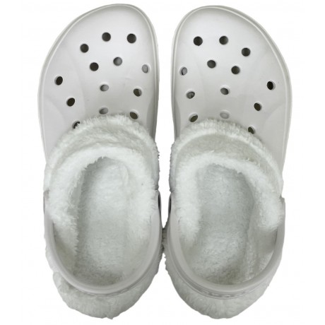 Crocs Bayaband Clog Утепленные Белые (мех снимается)