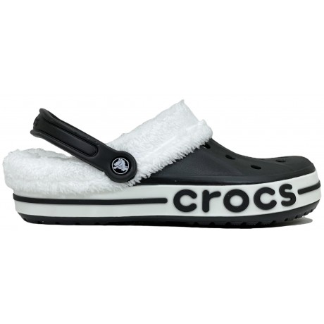 Crocs Bayaband Clog Утепленные Черные (мех снимается)