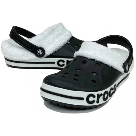 Crocs Bayaband Clog Утепленные Черные (мех снимается)