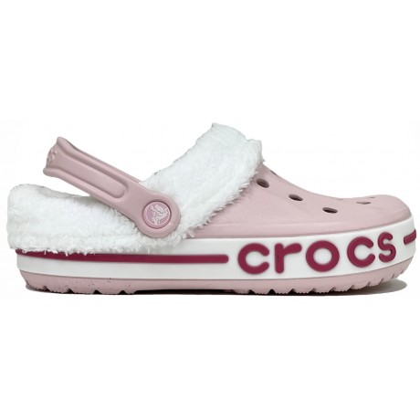 Crocs Bayaband Clog Утепленные Розовые (мех снимается)