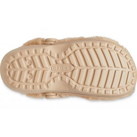 Crocs Classic Fur Sure Утепленные Бронзовые