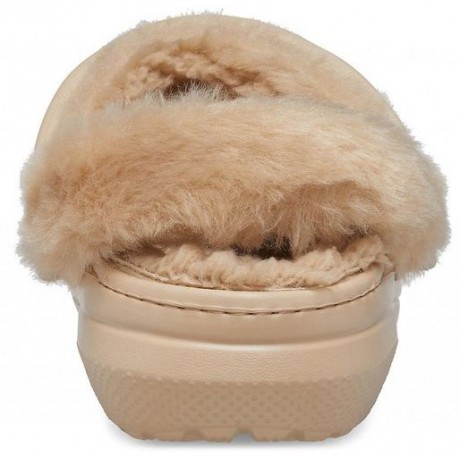 Crocs Classic Fur Sure Утепленные Бронзовые