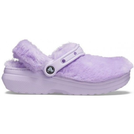 Crocs Classic Fur Sure Утепленные Лавандовые
