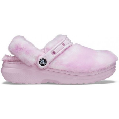 Crocs Classic Fur Sure Утепленные Розовые
