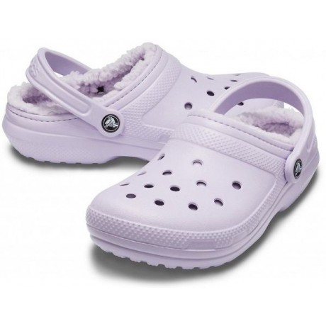 Crocs Classic Lined Clog Утепленные Лавандовые