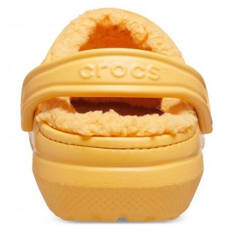 Crocs Classic Lined Clog Утепленные Оранжевые