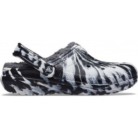 Crocs Classic Lined Marbled Clog Утепленные Белые