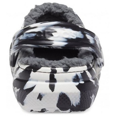 Crocs Classic Lined Marbled Clog Утепленные Белые