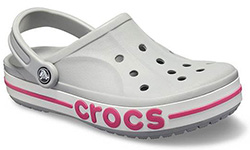 Crocs Bayaband Clog Серые с розовым