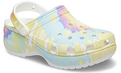 Crocs Classic Platform Graphic Clog Белые