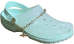 Crocs Classic Translucent Clog Charms Mint Мятные