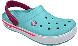 Crocs Crocband II Clog голубые с розовым