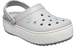 Crocs Crocband Platform Clog Grey Rose
