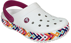 Crocs Crocband Rainbow Gitter Clog Белые
