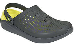 Crocs LiteRide Clog Черные с желтым