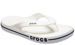 Crocs Bayaband Flip Белые с черным