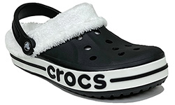 Crocs Bayaband Clog Утепленные Черные (мех снимается)