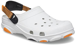 Crocs Classic All Terrain Clog Белые с оранжевым