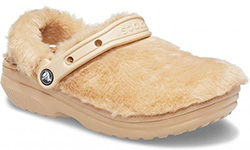 Crocs Classic Fur Sure Утепленные Бронзовые